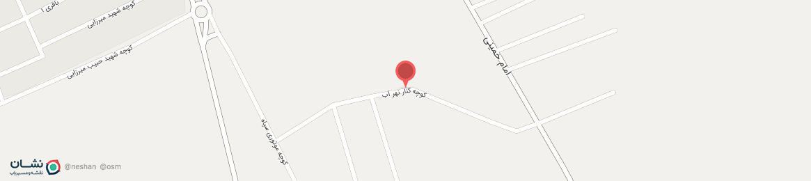 عکس خیابان کنار نهر آب زابل