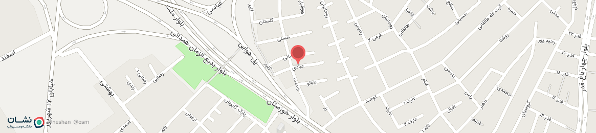 عکس خیابان عبادی همدان