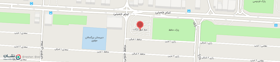 عکس خیابان خط شهر گز شاهین شهر