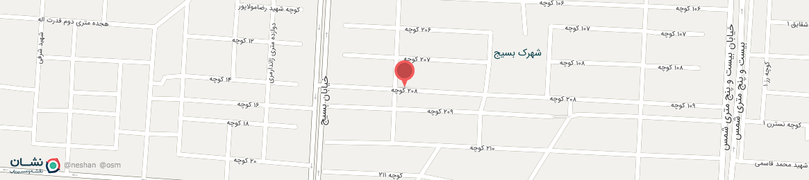 عکس خیابان 208 کوچه کرمانشاه