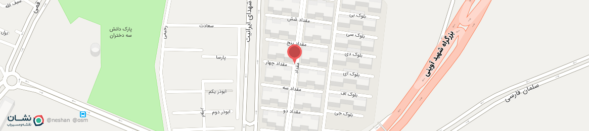 عکس خیابان مقداد چهار تهران