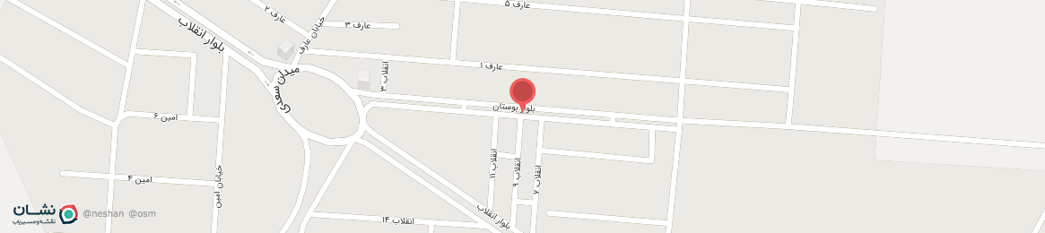 عکس بلوار بوستان شهر بابک