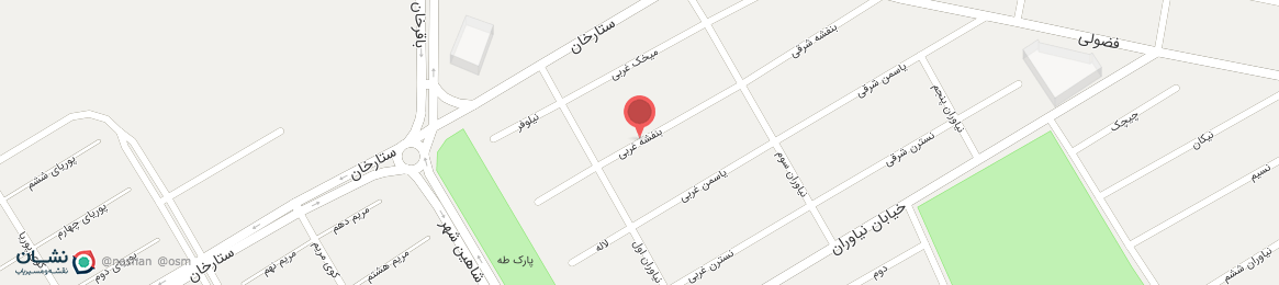 عکس خیابان بنفشه غربی تبریز