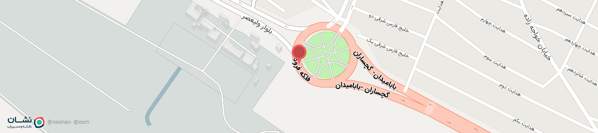 عکس فلکه فرودگاه گچساران