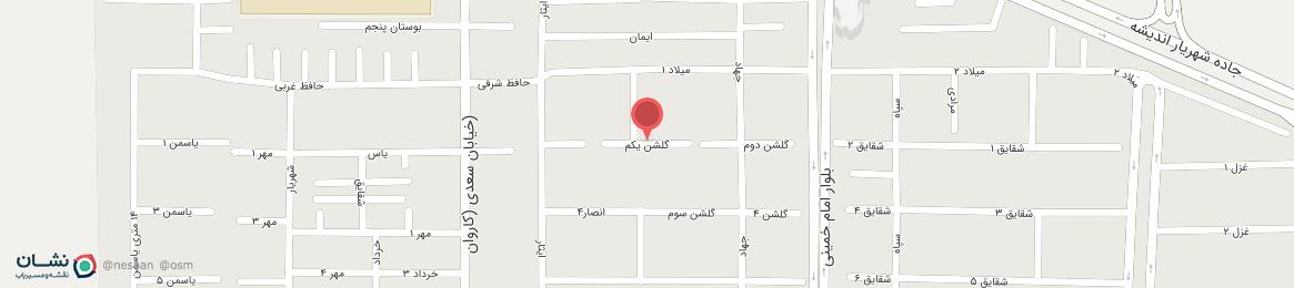 عکس خیابان گلشن یکم شهریار