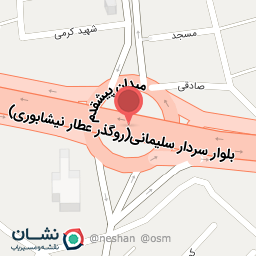 عکس روگذر عطار نیشابوری (پل پیشقدم)