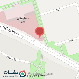 عکس ورودی پارکینگ بیمارستان لاله