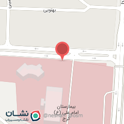 عکس درب ورودی بیمارستان باهنر کرج